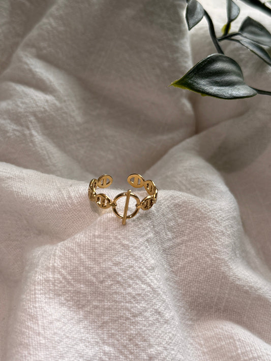 Bague dorée Énora