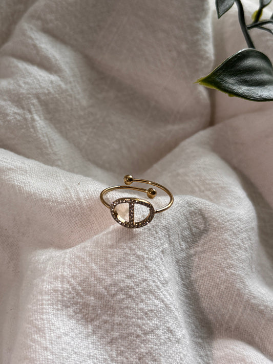 Bague dorée Emma