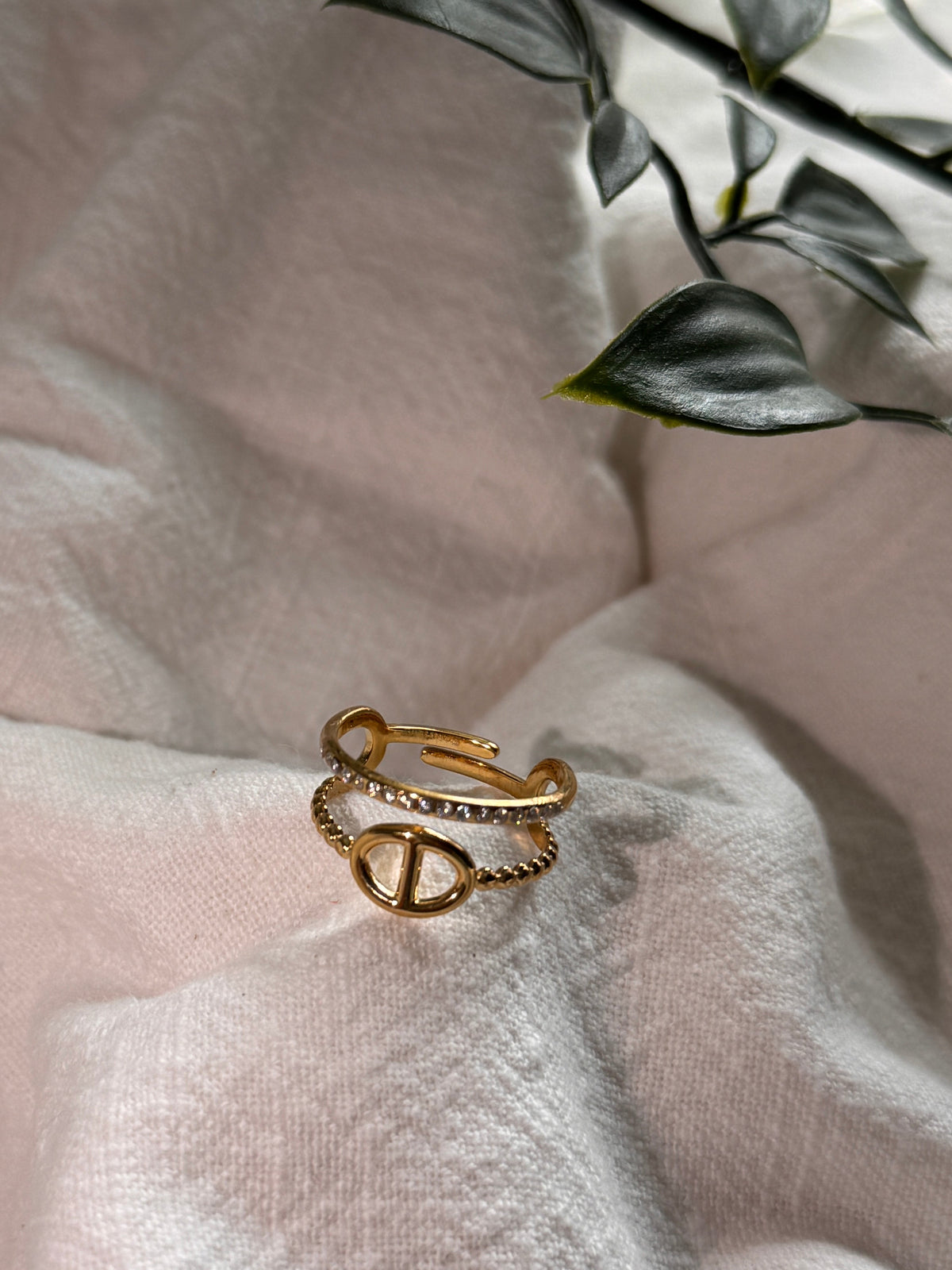 Bague dorée Elissa