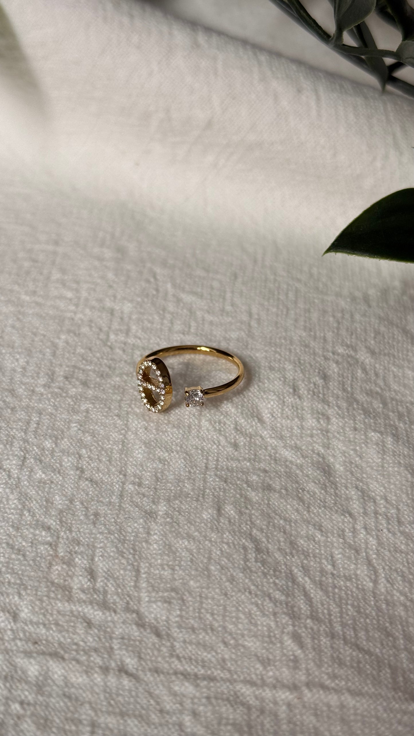 Bague dorée Emy