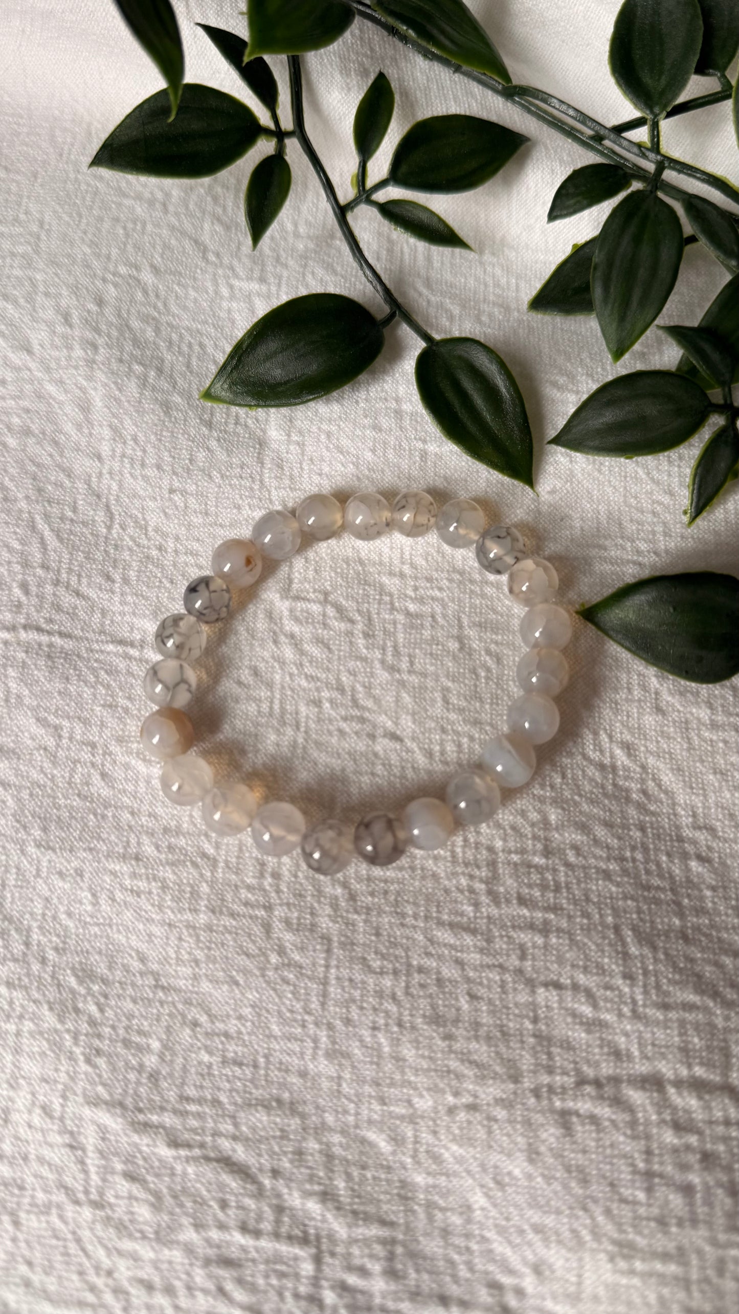 Bracelet perles en agate