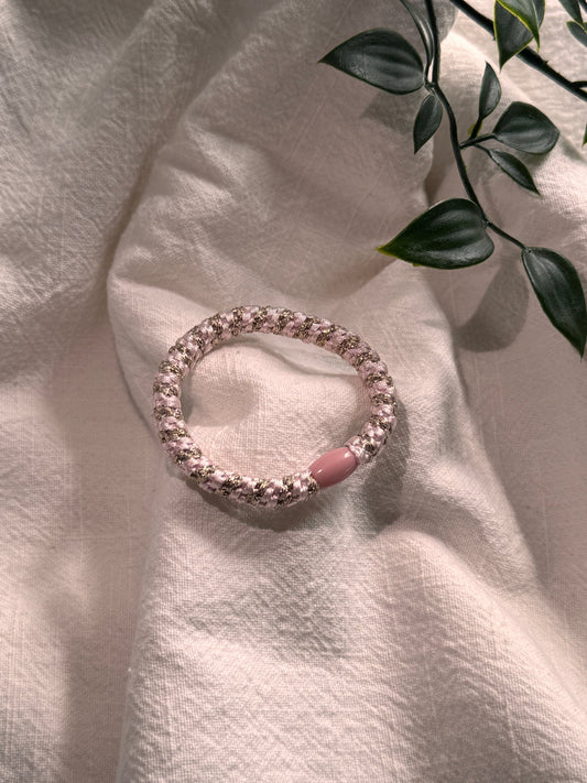 Élastique tressé rose Ava